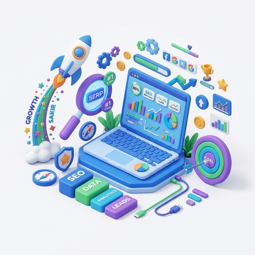 SEO Tools Illustration
